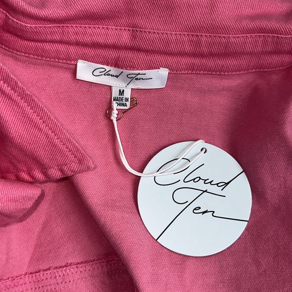 Cloud Ten Pink Denim Fringe Dress - Picture 6 of 11